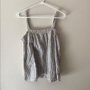 Old Navy Beachy Blue White Striped Tank Top